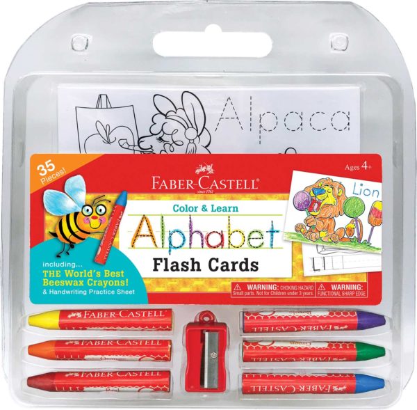 Color & Learn Alphabet Flash Cards