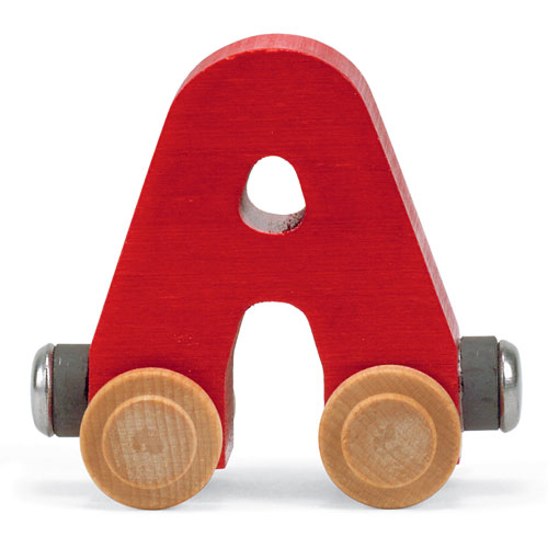 NameTrain Bright Letter Car Y Made in USA Red 