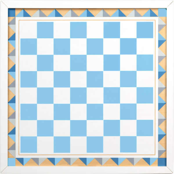 Wooden Backgammon & Checkers - Blue