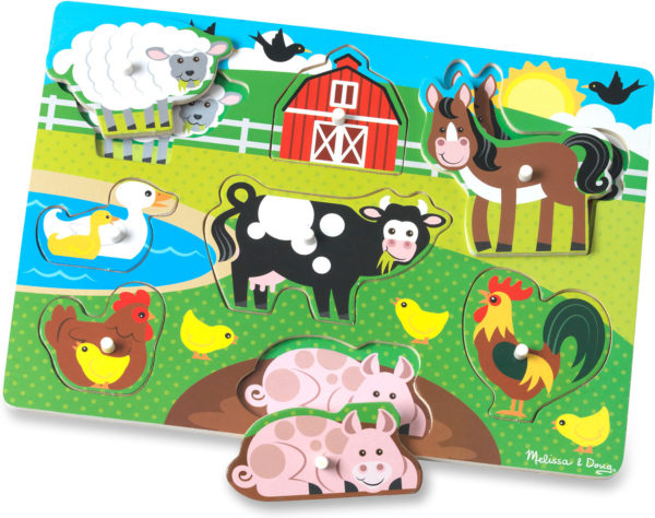 Farm Peg Puzzle - 8 pieces