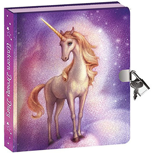 Peaceable Kingdom Unicorn Dreams Lock and Key Diary with Invisible Ink Pen