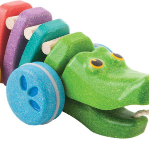Plan Toys Dancing Rainbow Alligator Pull Toy