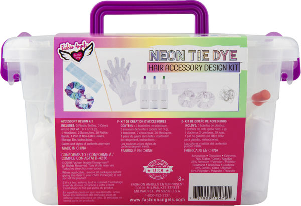 Neon Tie Dye Hair Accessory Design Keeper Crate