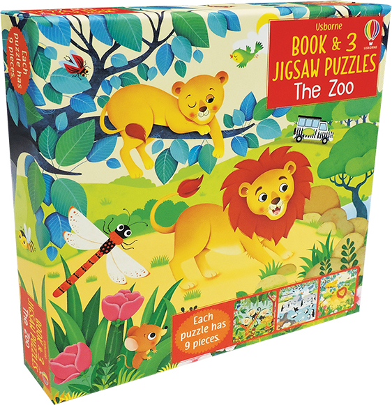 Zoo, The - Book & 3 Jigsaw Puzzles