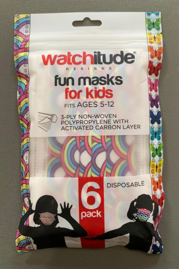 6 Pack Kids Mask - Rainbow Playground + Butterfly