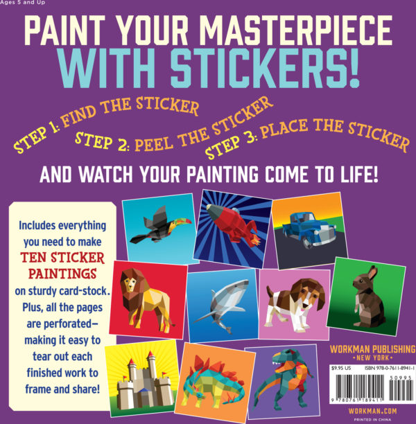 Paint by Sticker Kids, The Original: Create 10 Pictures One Sticker at a Time! (Kids Activity Book, Sticker Art, No Mess Activity, Keep Kids Busy)