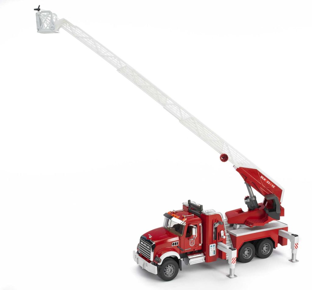 bruder fire truck with water pump instructions