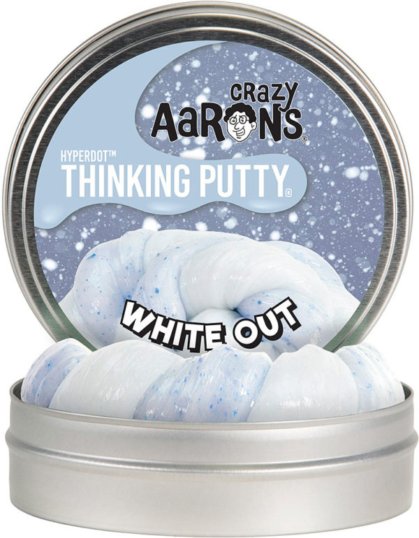 Crazy Aaron's Hyperdot Thinking Putty White Out