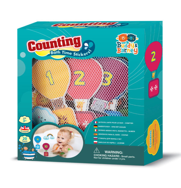 Counting Bath Time Stickers