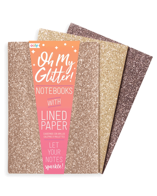 Glamtastic Glitter Notebooks Gold