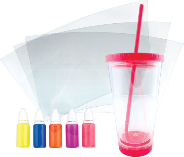 Neon Tie Dye Tumbler Design Kit