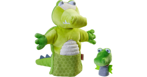 Crocodile Puppet with Hatchling
