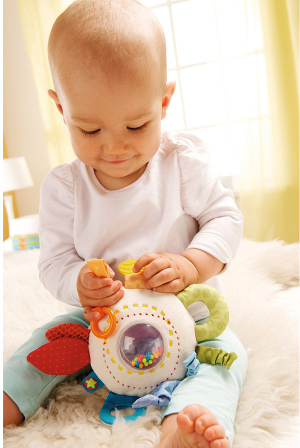 Teether Cuddly Rainbow Round