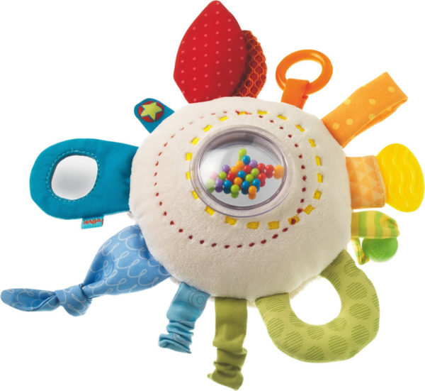 Teether Cuddly Rainbow Round