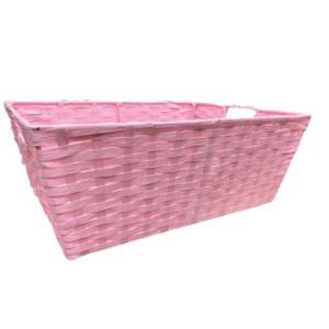 Pink Rectangle Basket