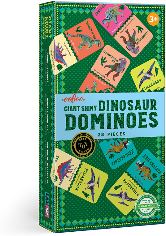 Giant Shiny Dinosaur Dominoes 28 pcs