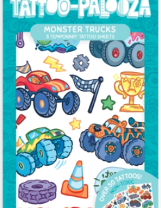 Tattoo-Palooza Temporary Tattoo Monster Trucks