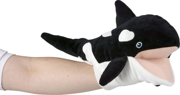 15" Ocean Safe Orca Puppet
