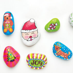 Holiday Hide And Seek Rock Painting Kit