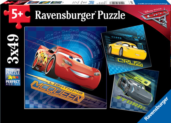 Cars 3 (3 x 49 pc Puzzles)