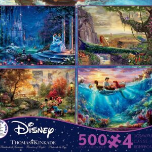 4 In 1, 500 Piece Thomas Kinkade Disney Dreams Multi-Pack Assortment