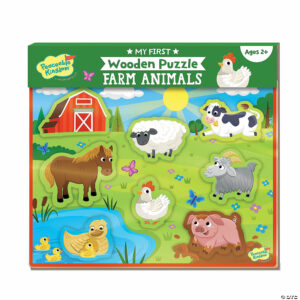 My First Wooden Puzzle Farm Animals