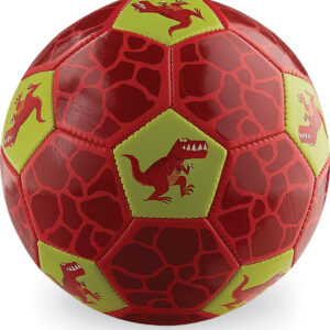 Size 3 Soccer Ball - Dinosaurs (Red)