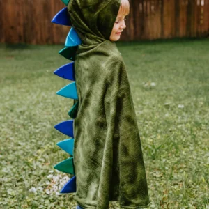 Dragon Cape with Claws, Green:Blue, Size 5-6