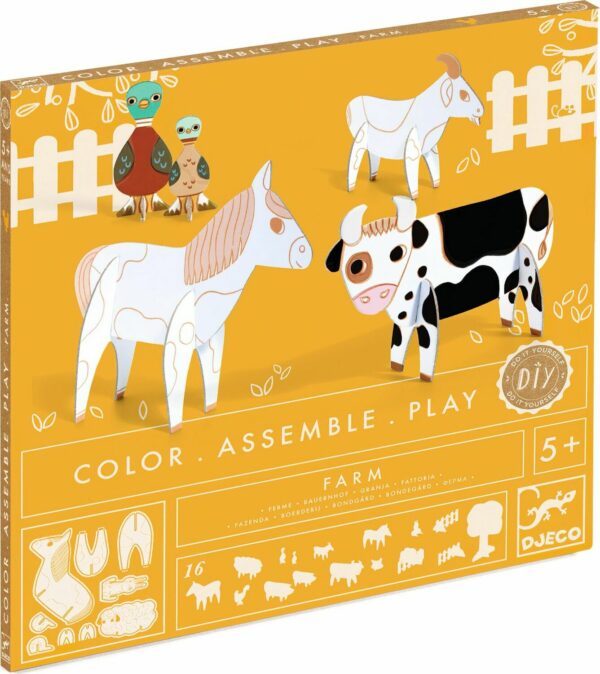 DIY Color Assemble Play Craft Kit: Farm