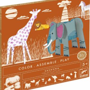 DIY Color Assemble Play Craft Kit: Savanna