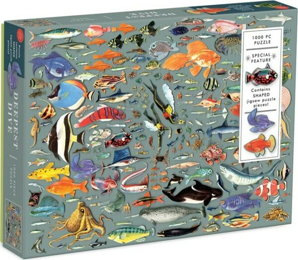 Deepest Dive 1000 Piece Puzzle with Shaped Pieces