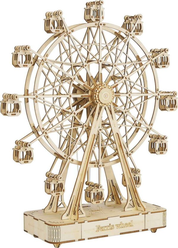 3D Modern Wooden Puzzle Muxic Box - Ferris Wheel