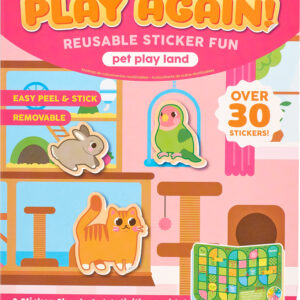 Play Again Reusable Stickers Pet Play Land