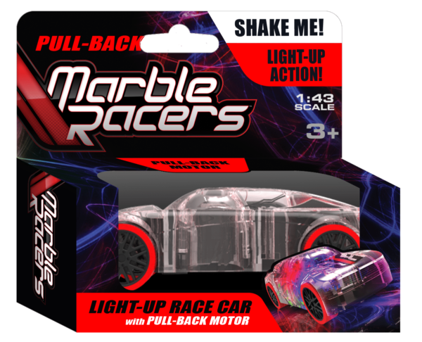Pull-Back Marble Racers Racing Series Red