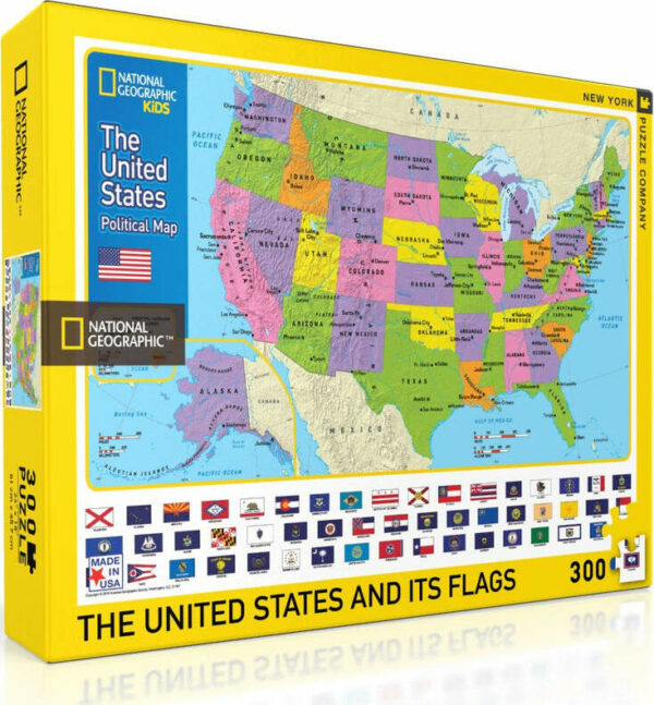 The USA and Its Flags Puzzle (300 Pc)