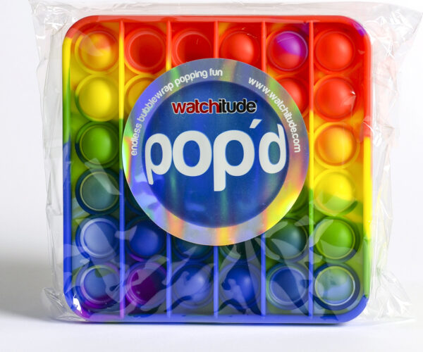 Rainbow Square - POP'd by Watchitude - Bubble Popping Toy