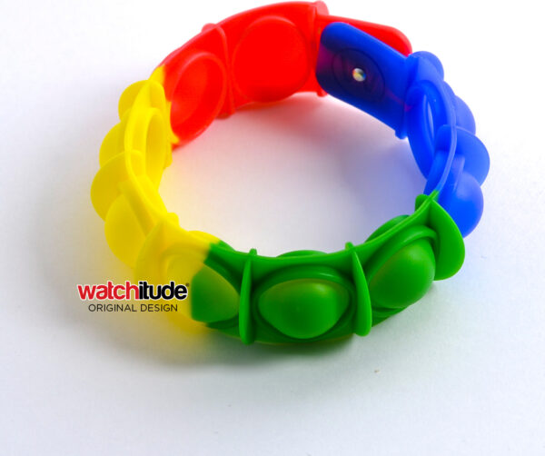 Rainbow - POP'd Bracelet by Watchitude - Bubble Popping Toy