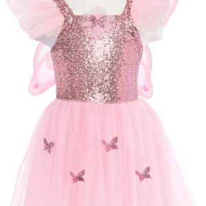 Pink Sequins Butterfly Dress & Wings, Size 5-7