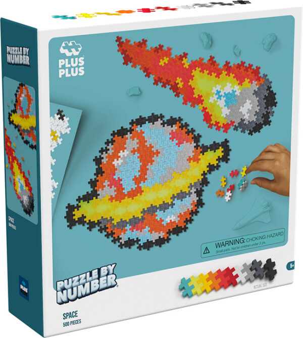 Plus Plus Puzzle By Number Space - 500 pc.