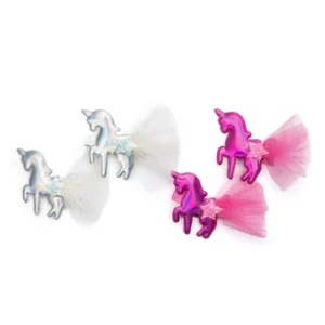 Iridescent Unicorns Hairclips, 2pc, Assorted