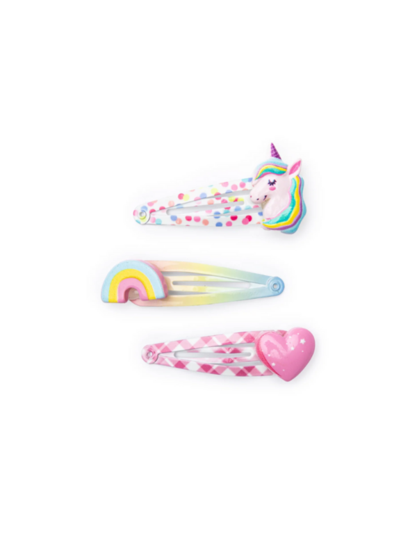 Unicorn Cutie Hairclips, 3pcs