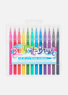 Brilliant Brush Markers Set of 24