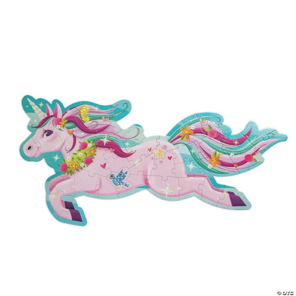 Floor Puzzle Shimmery Unicorn Completed