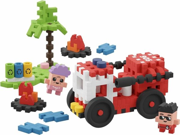 Mini Waffle City Fire Truck 80 pieces