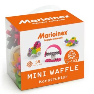 Mini Waffle Constructor - 35 pieces (Pink)