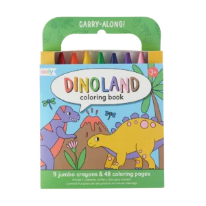 Carry Along Crayon & Coloring Book Kit - Dinoland