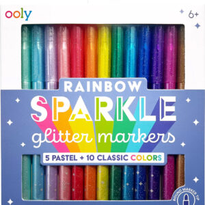 OOLY Rainbow Sparkle Glitter Markers