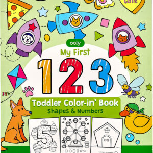 123: Shapes + Numbers Toddler Coloring Book