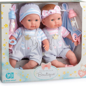 Berenguer Boutique Baby Doll Twins Gift Set