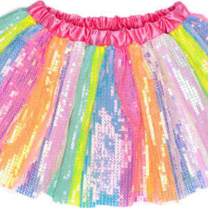 Great Pretenders Stripy Sequins Skirt, size 4/6